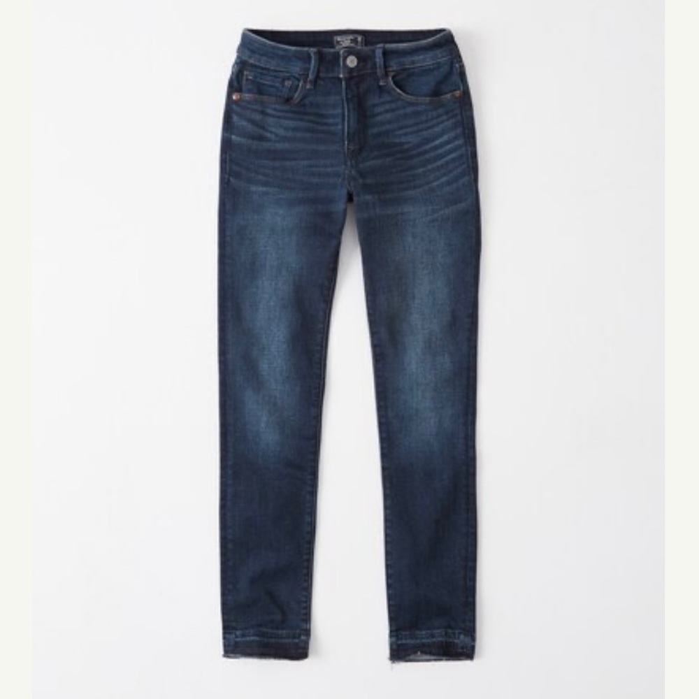 Abercrombie & Fitch Super Skinny Ankle Mid Rise Jeans